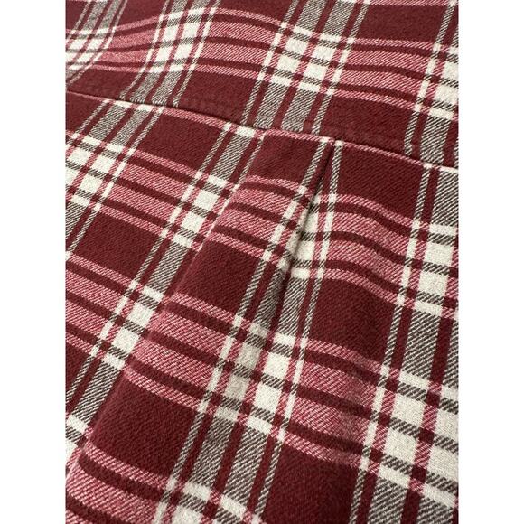 Cleo and Wolf Women's Size M Shacket Plaid Red 100% Cotton - Picture 10 of 14